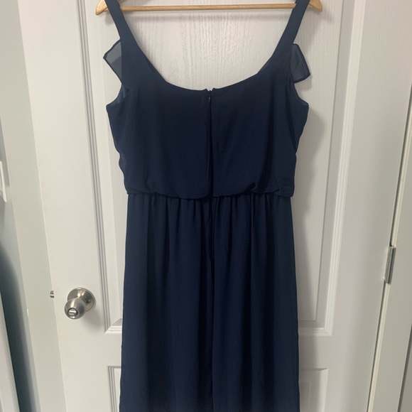 Chaps Dress - Navy Blue - Size 10 - NWT- Flowy and Beautiful - Picture 2 of 4